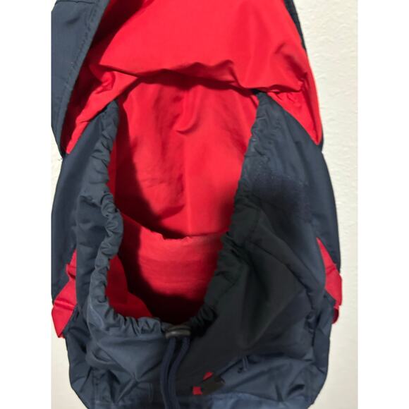 VINTAGE Abercrombie and Fitch A.F. Navy Blue Red Backpack - Picture 4 of 10